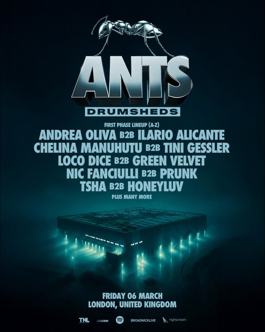 ANTS at Drumsheds London Friday 6th March 2026, ANTS ON TOUR.