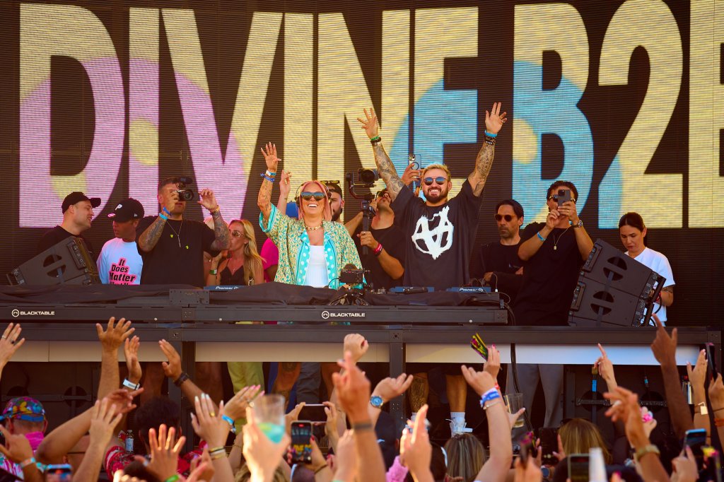 Sam Divine B2B Low Steppa for Defected Opening Party at Ushuaïa Ibiza 2024.