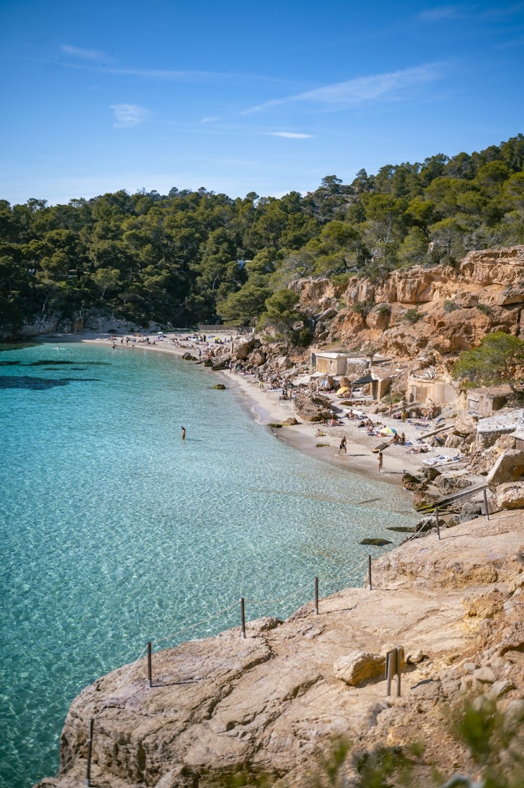 beach in Ibiza.